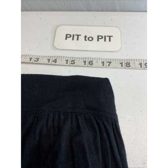 Free People Black‎ long sleeve Jersey dress tiered cut out Witchy Goth size M - Picture 4 of 8